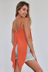 The Flirty Rust Orange Top